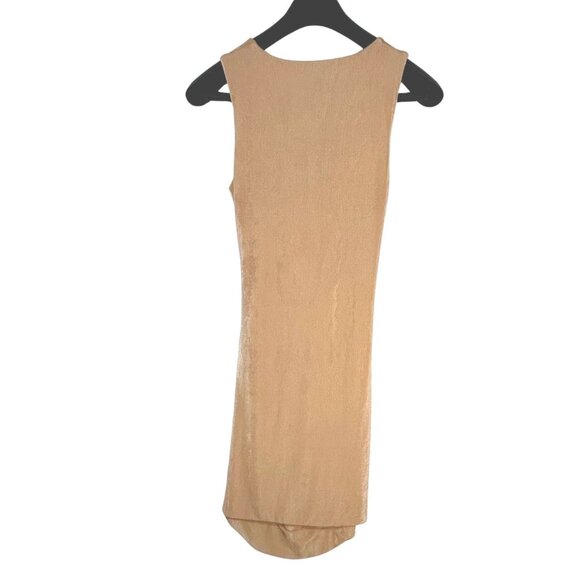 Supré Ruched Mini Cut-out Dress Size M - Tan - Picture 4 of 7